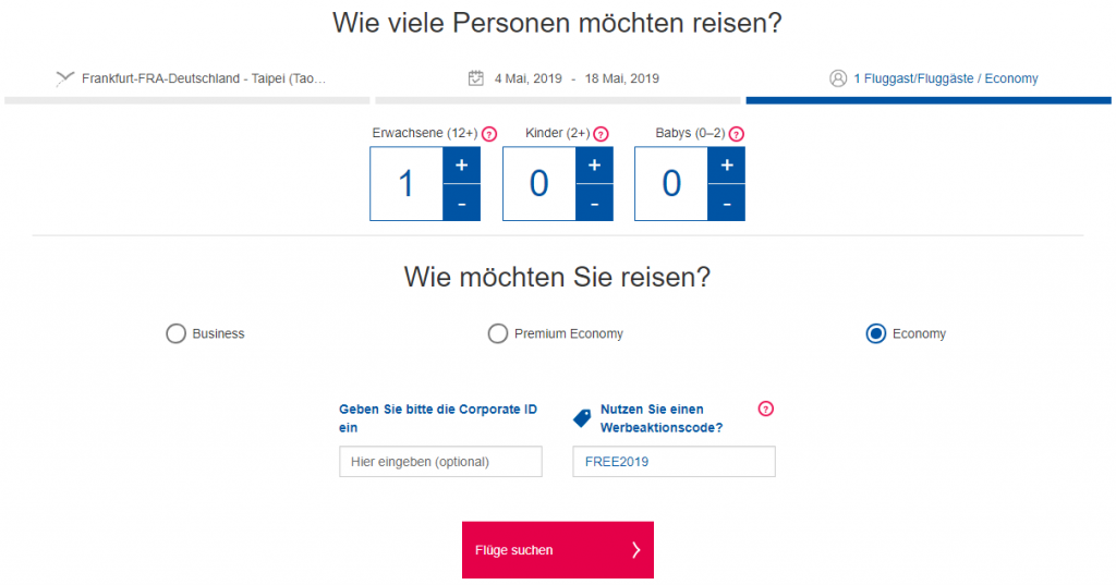 China Airlines Angebot | 10 % Rabatt auf alle Flüge | China Airlines - Rabatt FREE2019