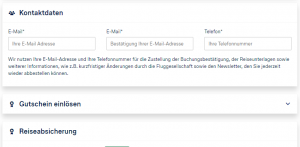 Lufthansa Holidays 30 Euro Rabatt | Buchungsübersicht - Gutschein einlösen; Orientierung