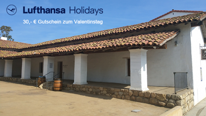 Lufthansa Holidays | 30 Euro Rabatt zum Valentinstag