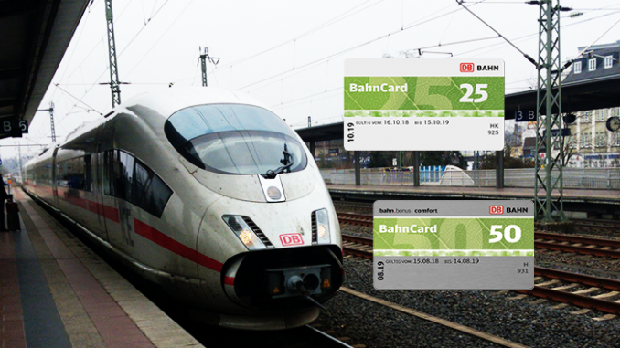 ICE der DB am Bahnhof Siegburg | BahnCards