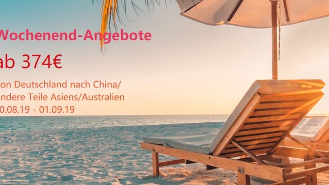Air China Wochenende Angebote