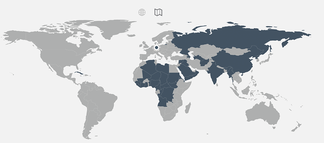 Henley & Partners: VIsa erforderich mit deutschem Reisepass 2019