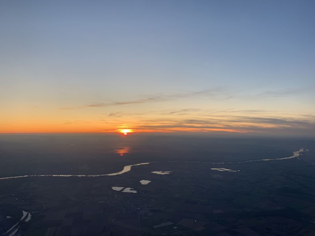 Sonnenuntergang aus dem LATAM Dreamliner