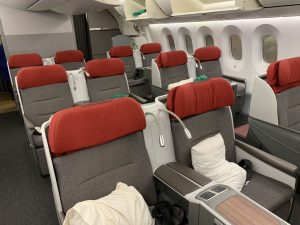 Business Class Sitze im LATAM Dreamliner
