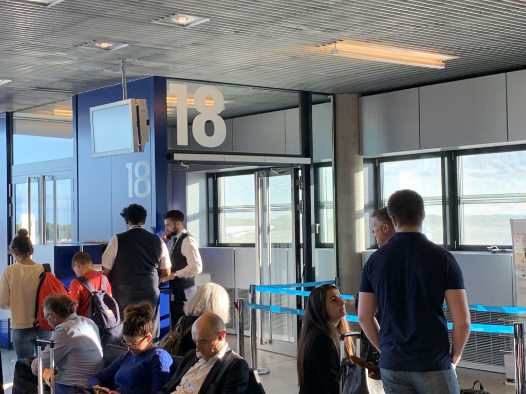 Lufthansa Boarding Luxemburg