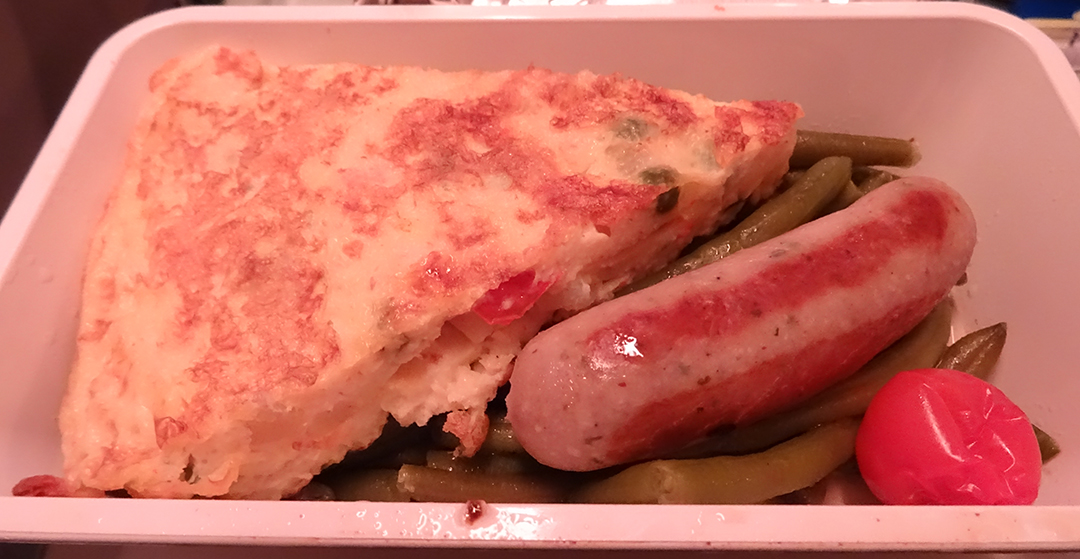 FRA-TPE Rührei mit Bohnen und Würstchen von Mahlzeit 2