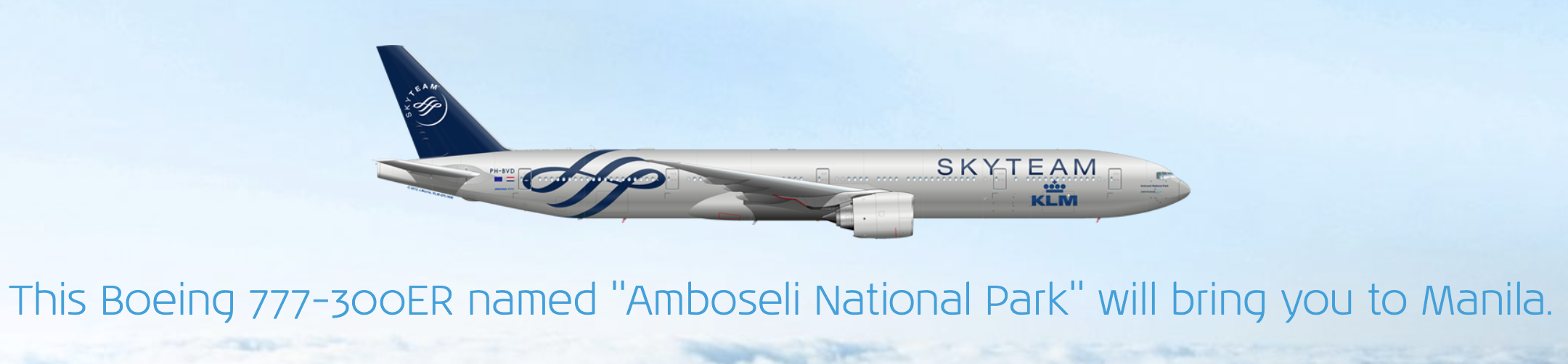 KLM Flug-Guide - eingesetzte Maschine