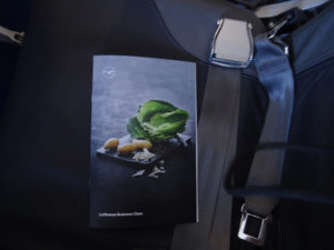 LH1298, Menükarte in der C